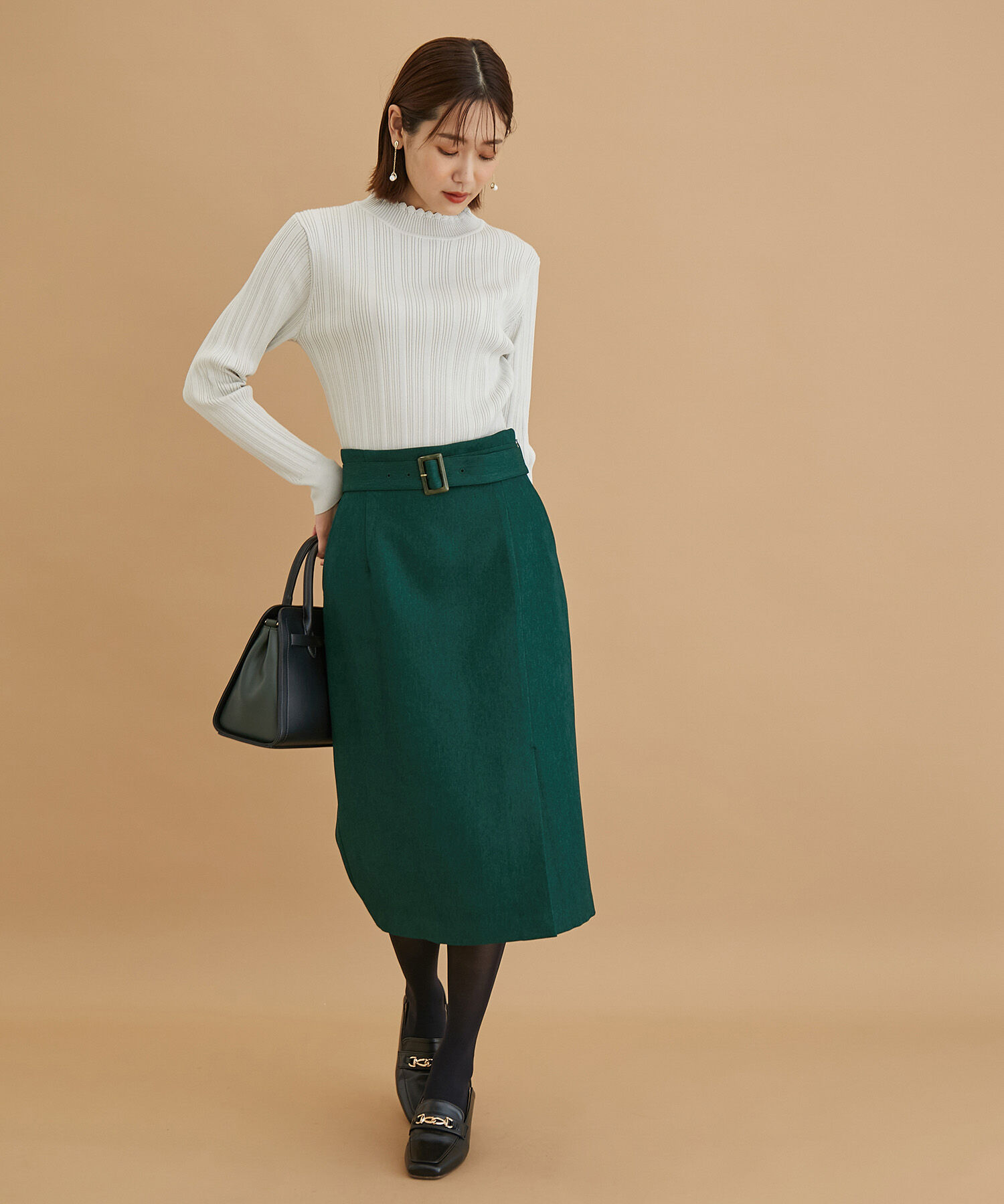 Rope&rsquo;Picnic「ラナテックラップ風スカート」|スカート|