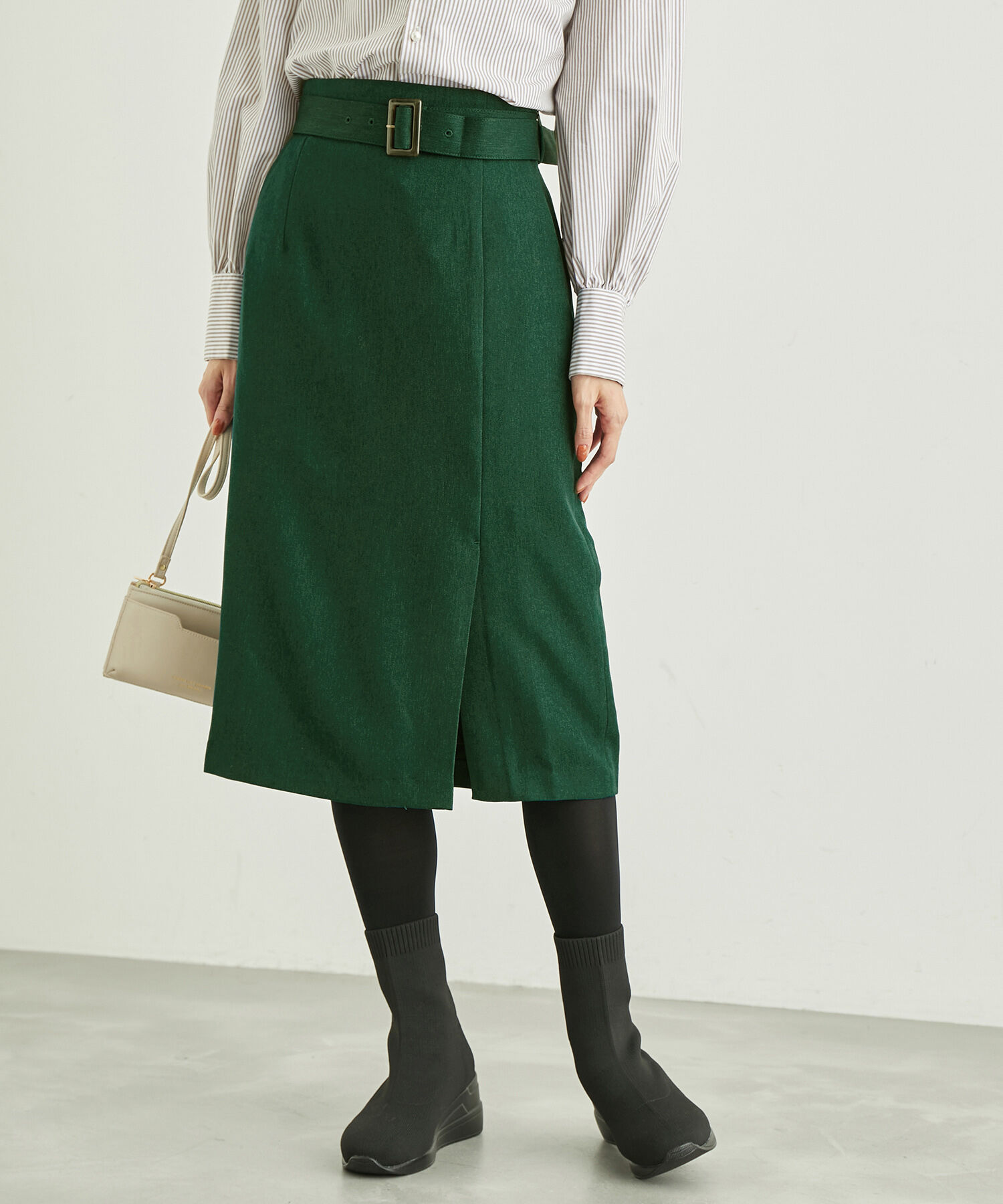 Rope&rsquo;Picnic「ラナテックラップ風スカート」|スカート|