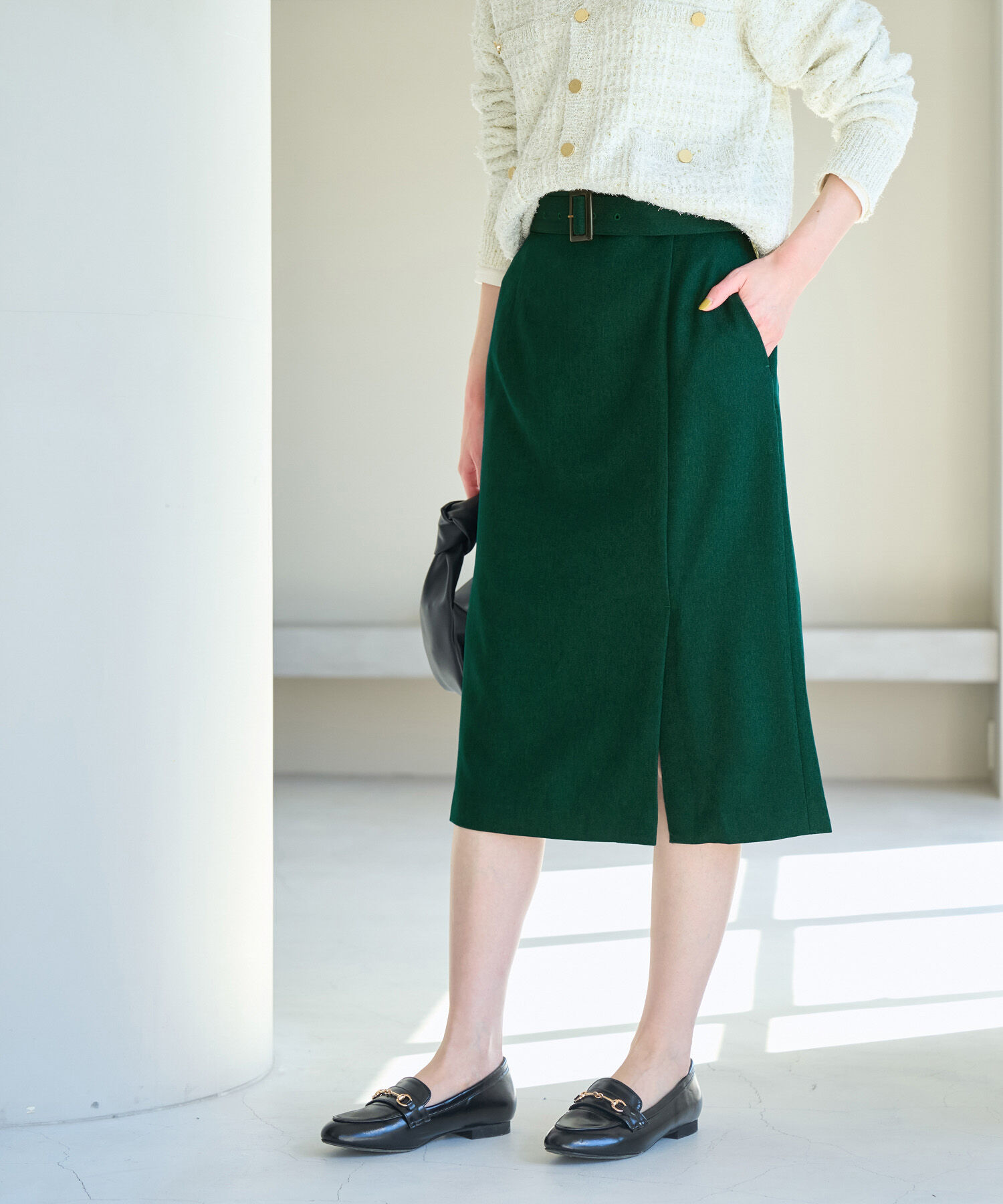 Rope&rsquo;Picnic「ラナテックラップ風スカート」|スカート|