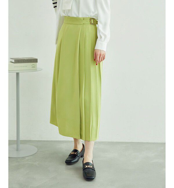 Rope&rsquo;Picnic「プリーツ切り替えスカート」|スカート|グリーンサブ(35)