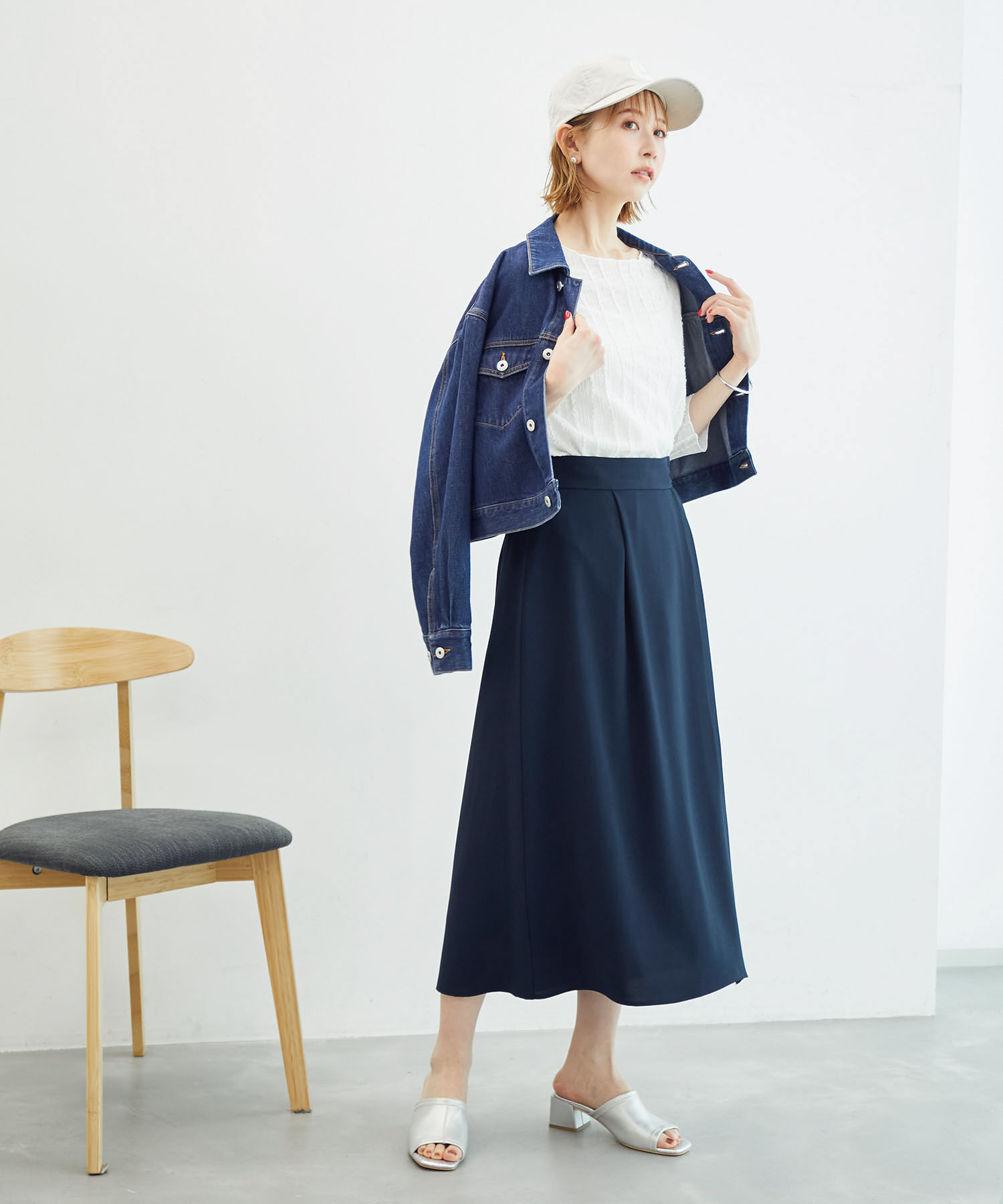 Rope&rsquo;Picnic「プリーツ切り替えスカート」|スカート|