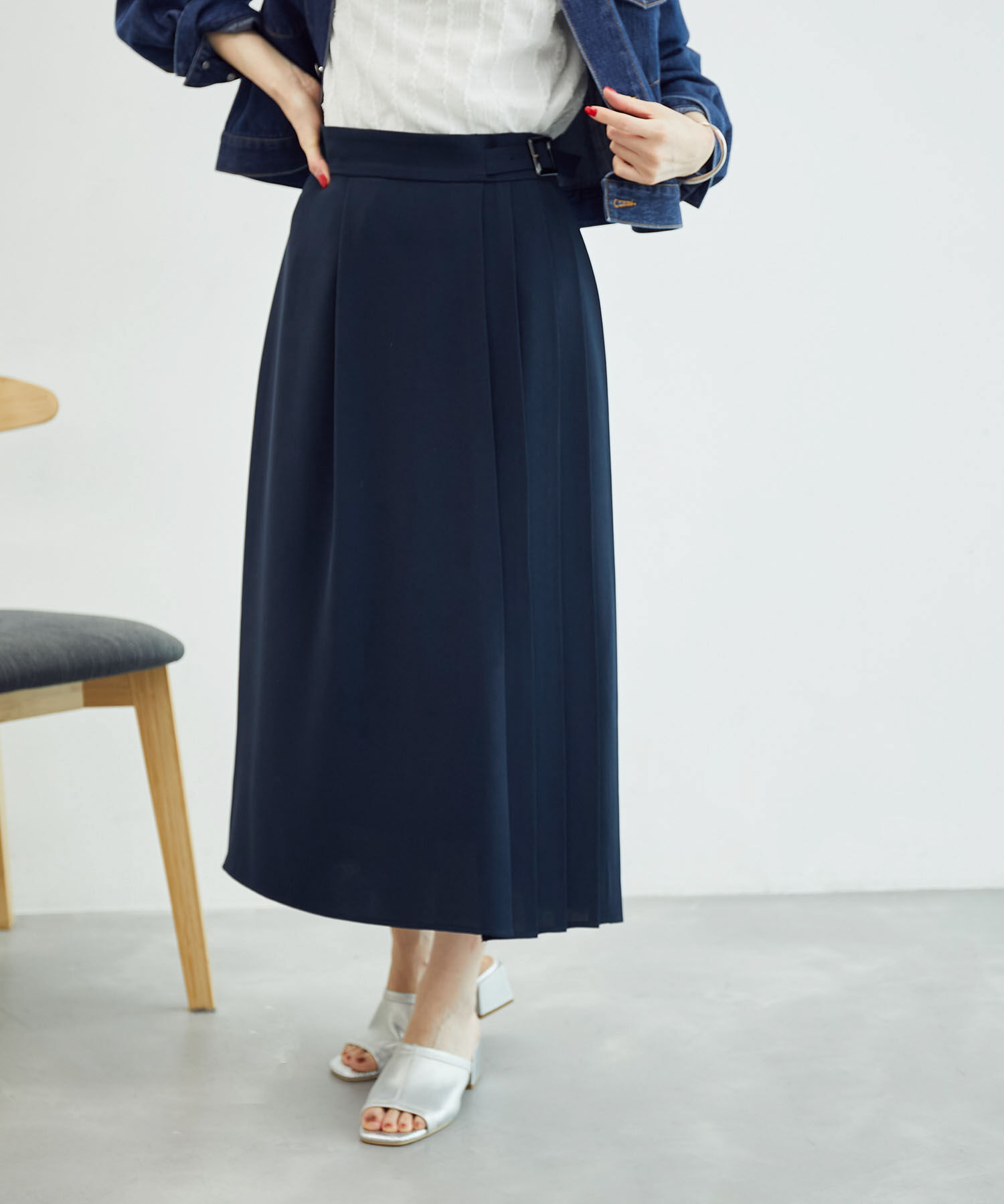 Rope&rsquo;Picnic「プリーツ切り替えスカート」|スカート|