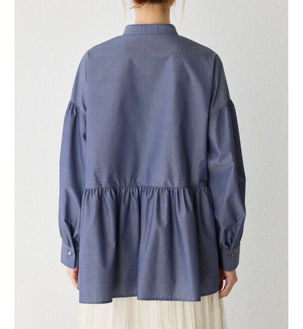 Rope&rsquo;Picnic「【花粉ガード・防シワ】ギャザーシャツブラウス」|シャツ・ブラウス|