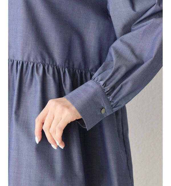 Rope&rsquo;Picnic「【花粉ガード・防シワ】ギャザーシャツブラウス」|シャツ・ブラウス|