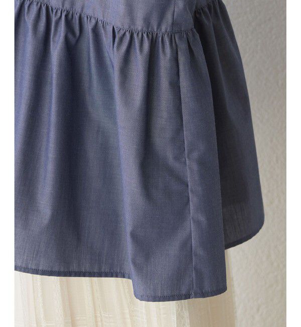 Rope&rsquo;Picnic「【花粉ガード・防シワ】ギャザーシャツブラウス」|シャツ・ブラウス|