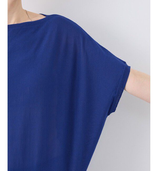 Rope&rsquo;Picnic「【UVカット・吸水速乾・遮熱】Comfort Seriesコンフォートシリーズ/二の腕が隠れるニット」|ニット・セーター|