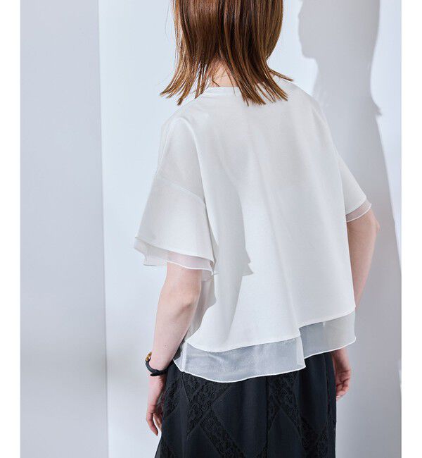 Rope&rsquo;Picnic「【UVカット・接触冷感】着丈が選べる70シルケットシアードッキングトップス」|Tシャツ・カットソー|