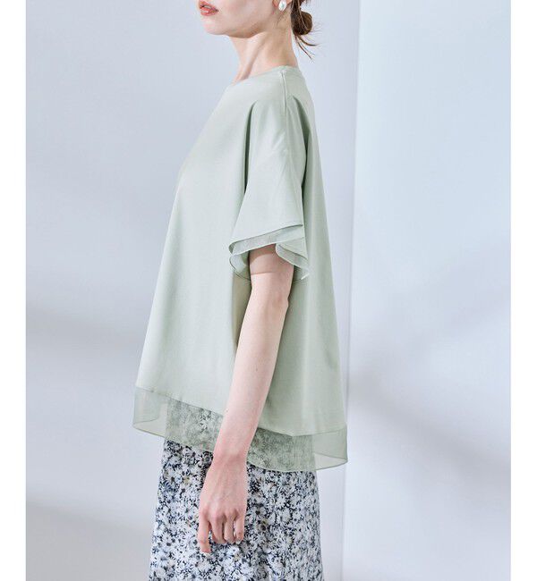 Rope&rsquo;Picnic「【UVカット・接触冷感】着丈が選べる70シルケットシアードッキングトップス」|Tシャツ・カットソー|