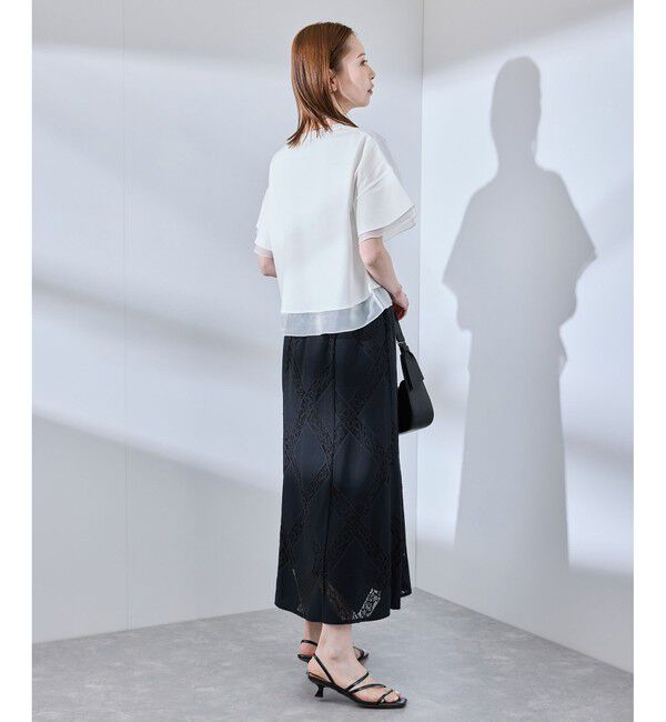 Rope&rsquo;Picnic「【UVカット・接触冷感】着丈が選べる70シルケットシアードッキングトップス」|Tシャツ・カットソー|