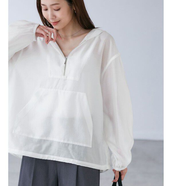 Rope&rsquo;Picnic「【emur/エミュール】エアリーローンアノラックパーカー」|ブルゾン・スタジャン|