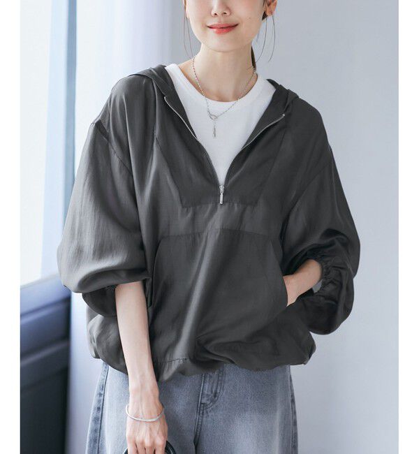 Rope&rsquo;Picnic「【emur/エミュール】エアリーローンアノラックパーカー」|ブルゾン・スタジャン|