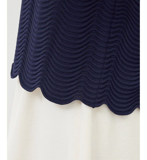 Rope&rsquo;Picnic「リップル風襟付きサマーニットプルオーバー」|ニット・セーター|