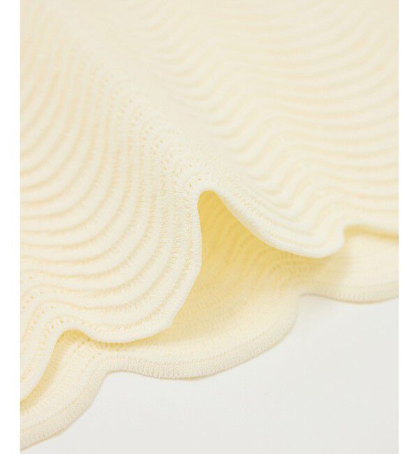 Rope&rsquo;Picnic「リップル風襟付きサマーニットプルオーバー」|ニット・セーター|