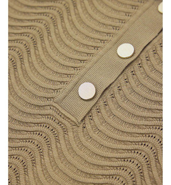 Rope&rsquo;Picnic「リップル風襟付きサマーニットプルオーバー」|ニット・セーター|