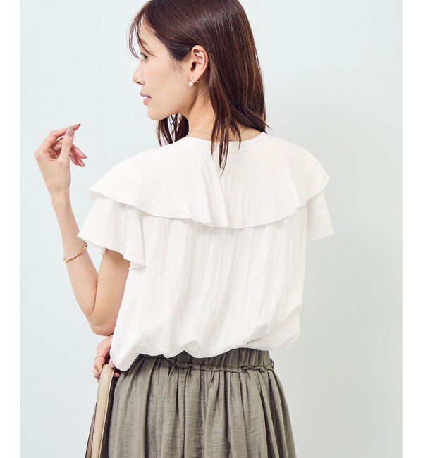 Rope&rsquo;Picnic「【emur/エミュール】ランダムラッフルブラウス」|シャツ・ブラウス|