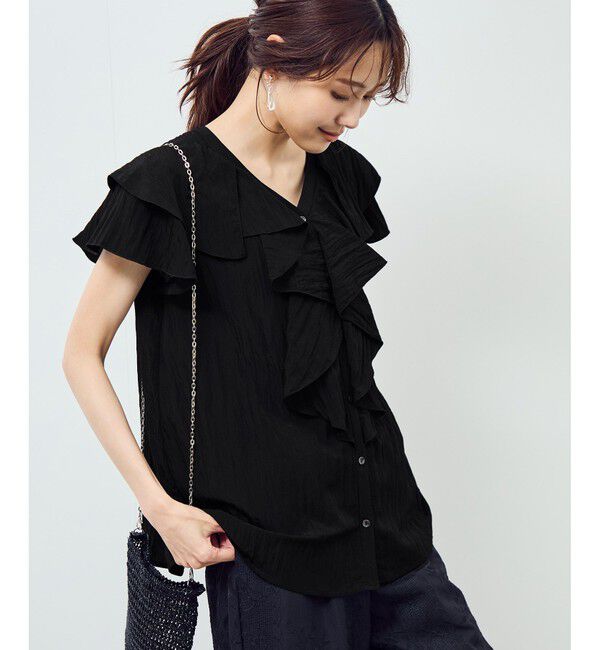 Rope&rsquo;Picnic「【emur/エミュール】ランダムラッフルブラウス」|シャツ・ブラウス|