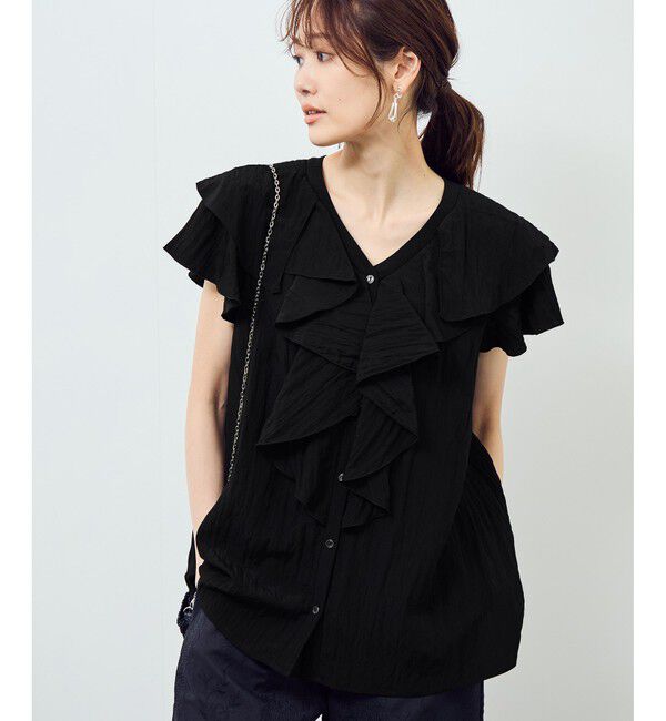 Rope&rsquo;Picnic「【emur/エミュール】ランダムラッフルブラウス」|シャツ・ブラウス|