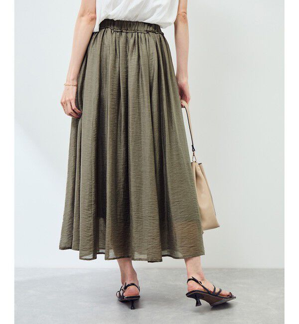 Rope&rsquo;Picnic「【emur/エミュール】シアーリネンタンブラーイージースカート」|スカート|