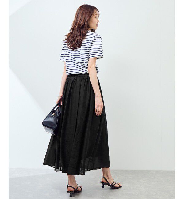 Rope&rsquo;Picnic「【emur/エミュール】シアーリネンタンブラーイージースカート」|スカート|