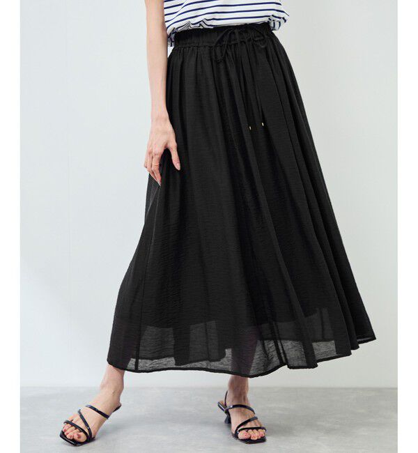 Rope&rsquo;Picnic「【emur/エミュール】シアーリネンタンブラーイージースカート」|スカート|