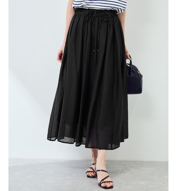 Rope&rsquo;Picnic「【emur/エミュール】シアーリネンタンブラーイージースカート」|スカート|