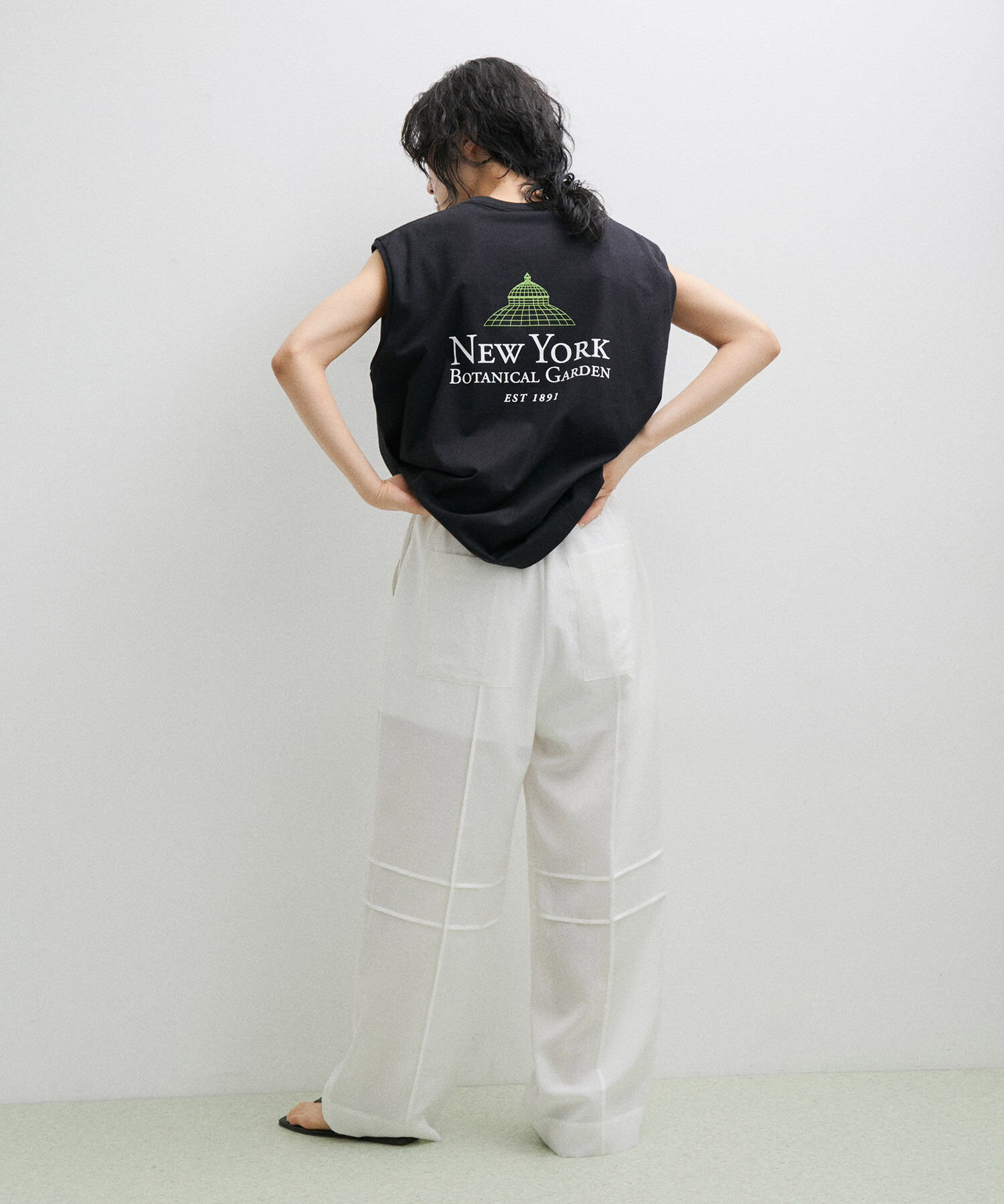 ADAM ET ROPE'「【サステナブル】シアーイージーパンツ」|その他|