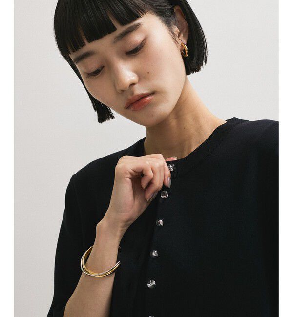 ADAM ET ROPE'「【サステナブル】クールタッチニットカーディガン」|カーディガン|