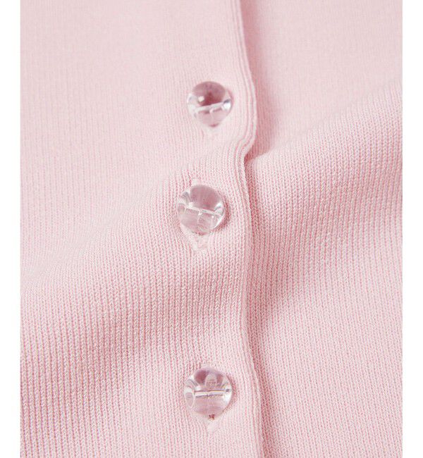 ADAM ET ROPE'「【サステナブル】クールタッチニットカーディガン」|カーディガン|