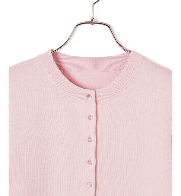 ADAM ET ROPE'「【サステナブル】クールタッチニットカーディガン」|カーディガン|