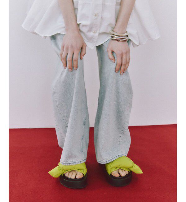 ADAM ET ROPE'「【撥水】ノットデザインボリュームサンダル」|サンダル|