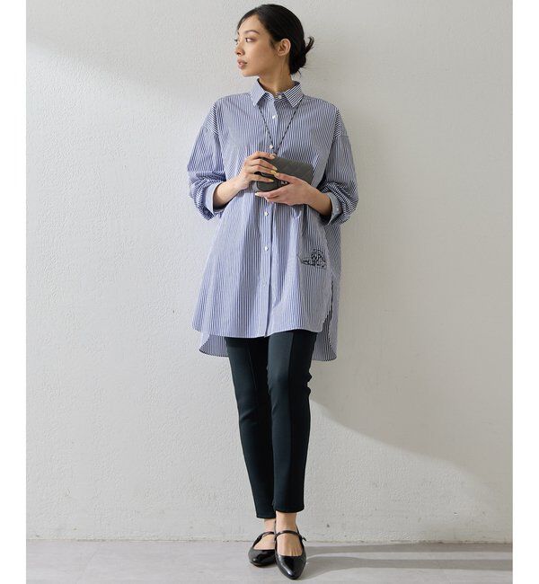  「＜一部カラー期間限定販売＞アニマル刺繍シャツ」|シャツ・ブラウス|