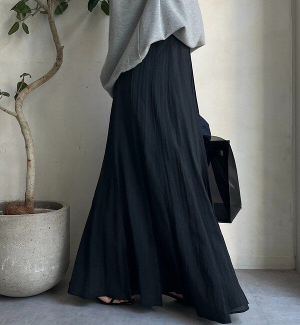  「シアーパネルプリーツスカート」|スカート|