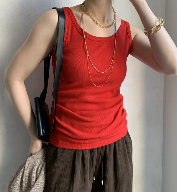  「【新色追加】リブタンク」|Tシャツ・カットソー|