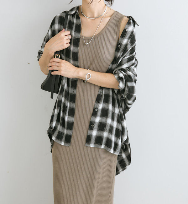  「【マイナス3kg/レビュー高評価☆】2WAYリブタンクワンピース」|ワンピース|