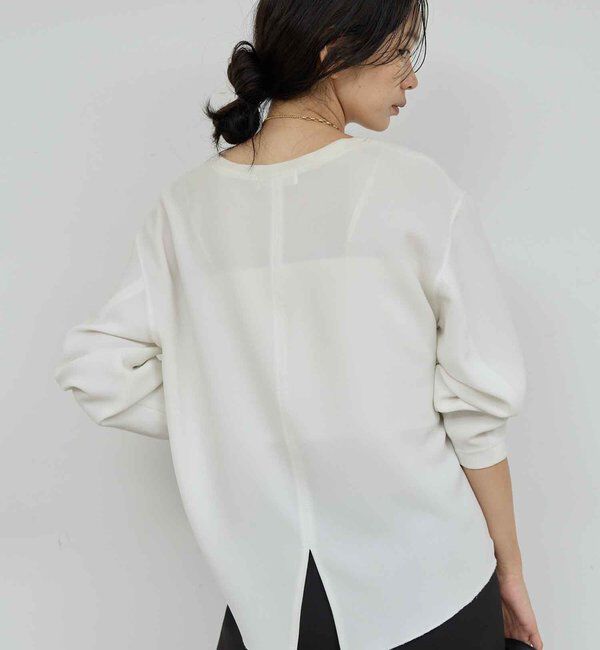  「【新色登場！】バックスリットブラウスT」|シャツ・ブラウス|