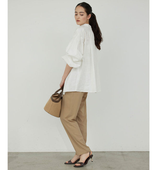  「【-3kg見えパンツ】【リニューアル！】ジャージーテーパードパンツ」|チノ|