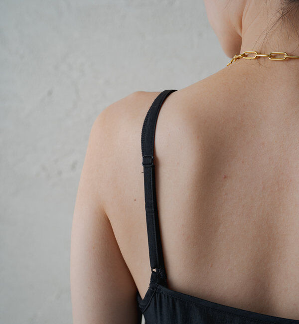  「【3サイズ展開】サテンティアードキャミワンピース」|ワンピース|