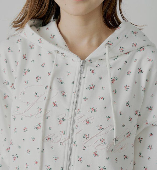  「花柄ルーズパーカー」|パーカー|