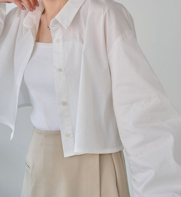  「袖バルーンクロップシャツ」|シャツ・ブラウス|