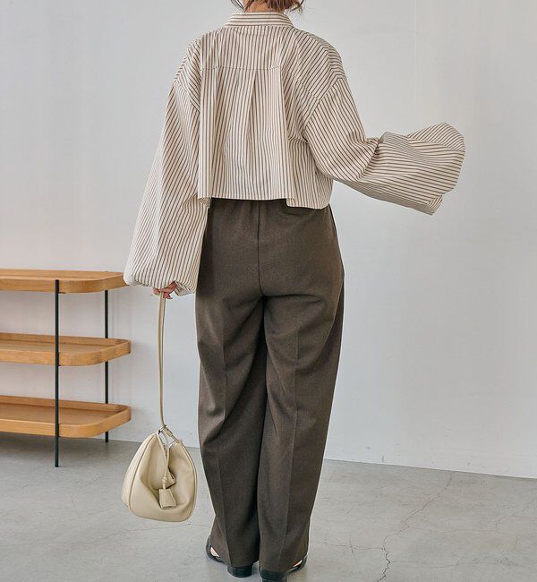  「袖バルーンクロップシャツ」|シャツ・ブラウス|