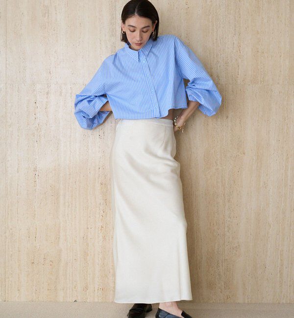  「袖バルーンクロップシャツ」|シャツ・ブラウス|