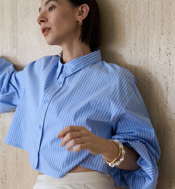  「袖バルーンクロップシャツ」|シャツ・ブラウス|