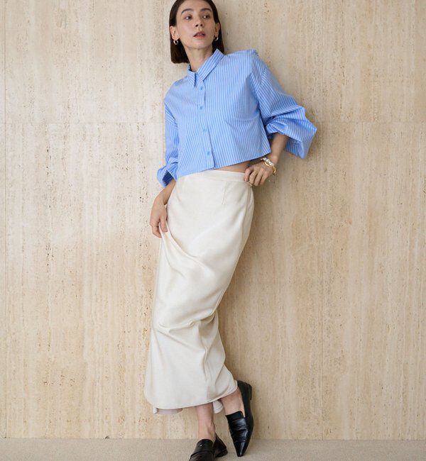  「袖バルーンクロップシャツ」|シャツ・ブラウス|