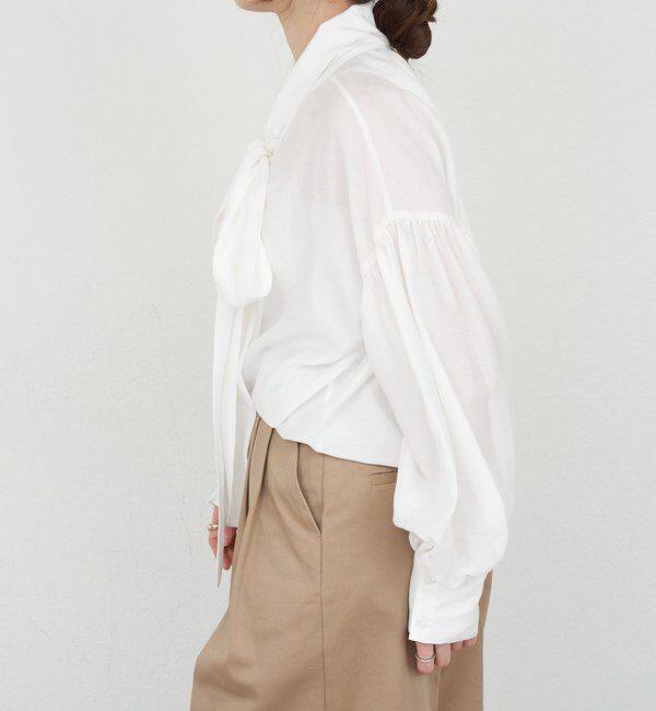  「【26SS予約】ボウタイブラウス」|シャツ・ブラウス|