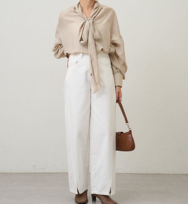  「【26SS予約】ボウタイブラウス」|シャツ・ブラウス|