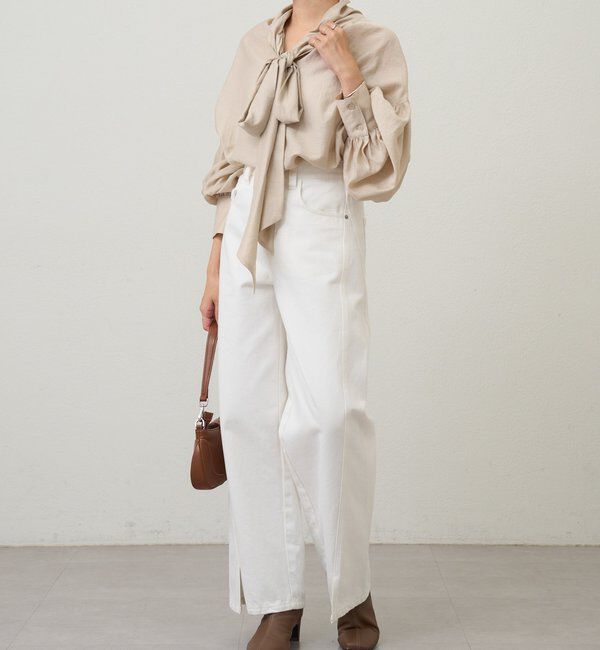  「【26SS予約】ボウタイブラウス」|シャツ・ブラウス|