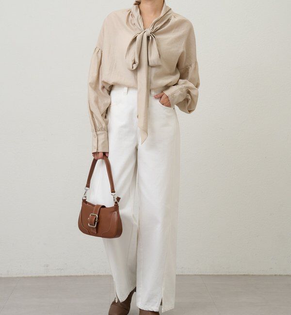  「【26SS予約】ボウタイブラウス」|シャツ・ブラウス|