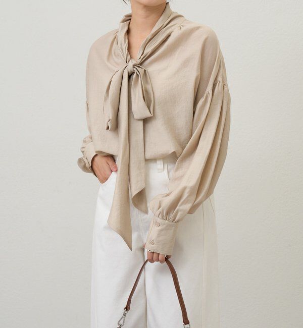  「【26SS予約】ボウタイブラウス」|シャツ・ブラウス|