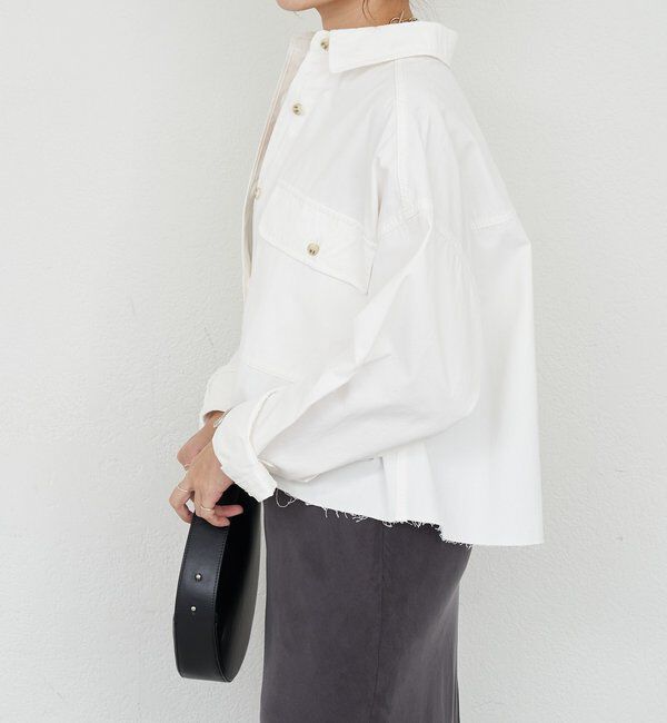  「【26SS予約】デニムオーバーショートシャツ」|シャツ・ブラウス|