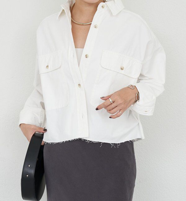  「【26SS予約】デニムオーバーショートシャツ」|シャツ・ブラウス|